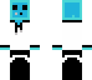blue slime with headset