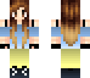 blue shirt girl