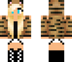 blonde tiger girl