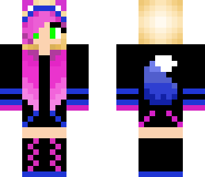 neon cat girl