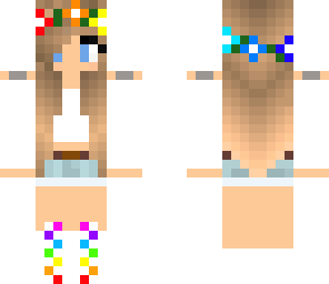 rainbow flower girl