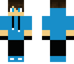 blue hoodie