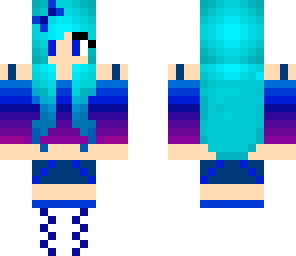 ombre headphones girl