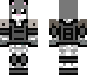 grey kitty skier