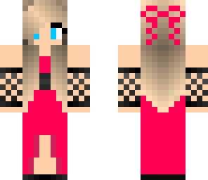 pink prom girl