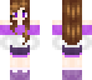 cute purple girl