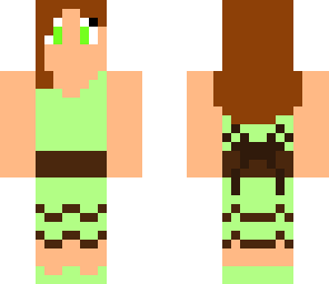 mint chocchip ice-cream girl