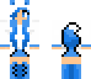 blue panda girl