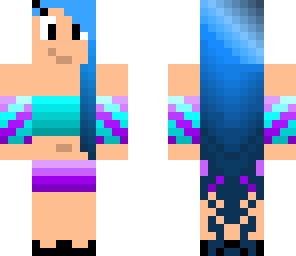 version 2 of girl with blue hair