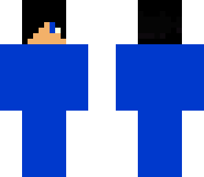 blue boy with black hair