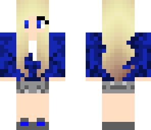 cute blue girl