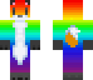 finished rainbow foxy