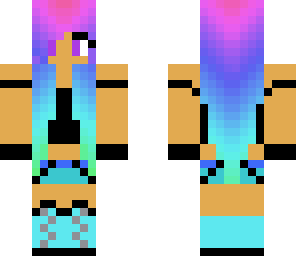rainbow punk girl