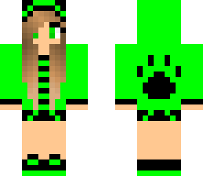 wolf girl green
