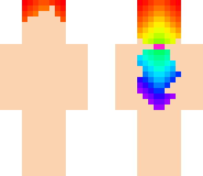 rainbow ponytail base