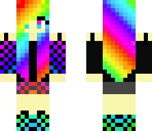 edit of rainbow girl