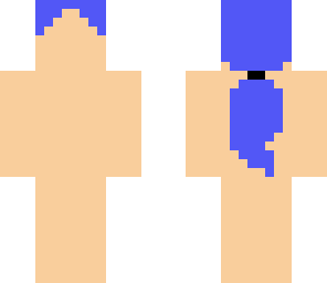 blue ponytail template