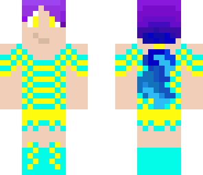 blue and yellow girl