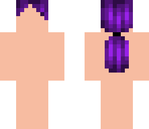 purple ponytail template