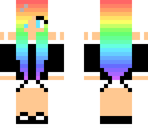 rainbow gamer girl