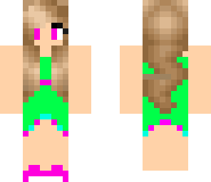 green dress