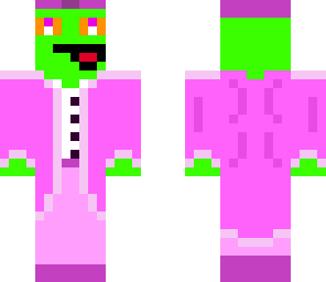 rich green pink man