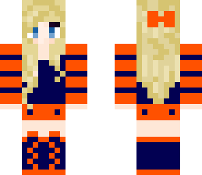 navy and orange