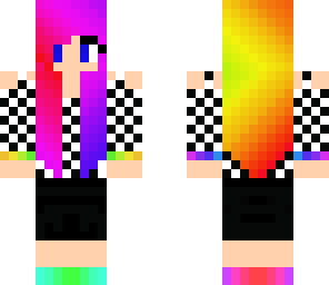 rainbow hair girl