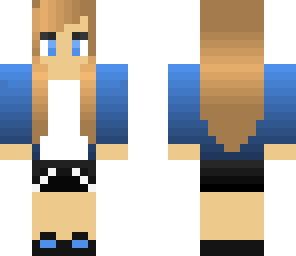 blue cute girl 