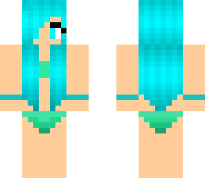 bikini girl blue