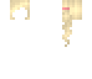 blonde side pony tail
