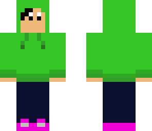 green hoodie