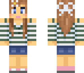 teen girl with bow