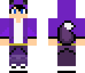 purple wolf boy