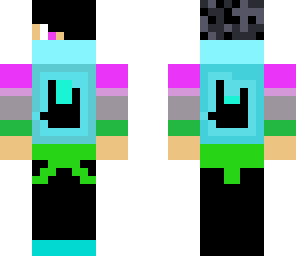 colorful emo person