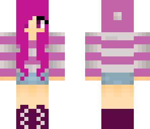 edited purple beanie girl