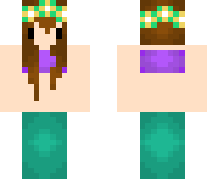 shaded brown hair base with flower crown