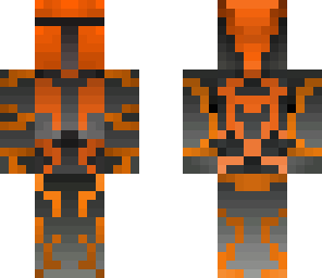 finished orange neon skin
