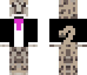 snow leopard in suit