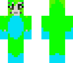 lime and blue stampy