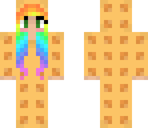 rainbow waffle girl