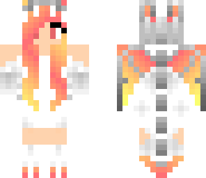 dragon girl sunset
