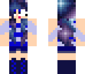 galaxy hair girl