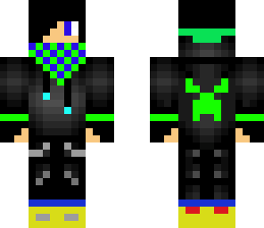 grean and blue boy