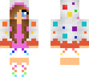 cute rainbow cake girl