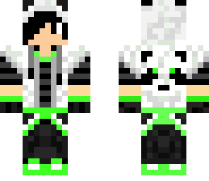 swag guy in panda hoodie