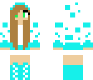 blue cake girl