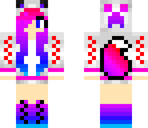 blue to red girl
