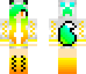 teal to orange girl