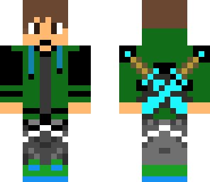 green hoodie